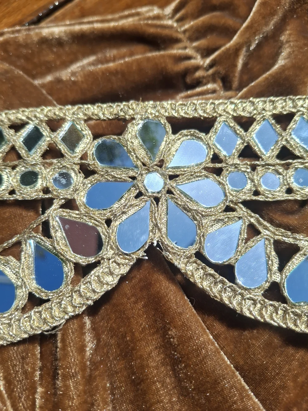 Handmade Boho Mirror Chain Belt Festival Chic Party Unique Artisan